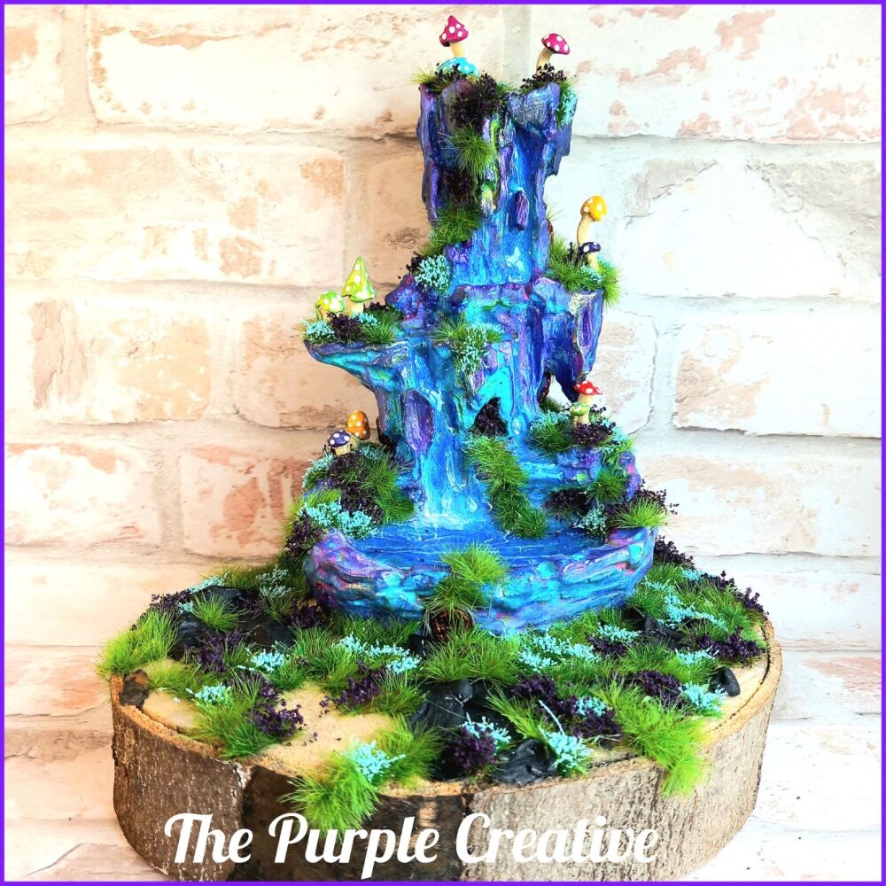 Resin Forest Waterfall Shroom Toadstool Home Decor