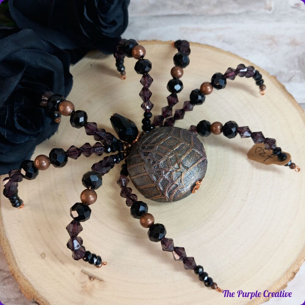 Beaded Spider Halloween Dark Goth Arachnid Gift