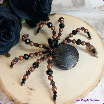 Beaded Spider Dark Goth Halloween Gift Arachnid