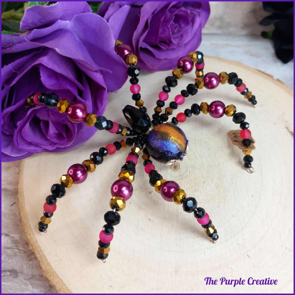 Beaded Spider Arachnid Halloween Alternative Gift