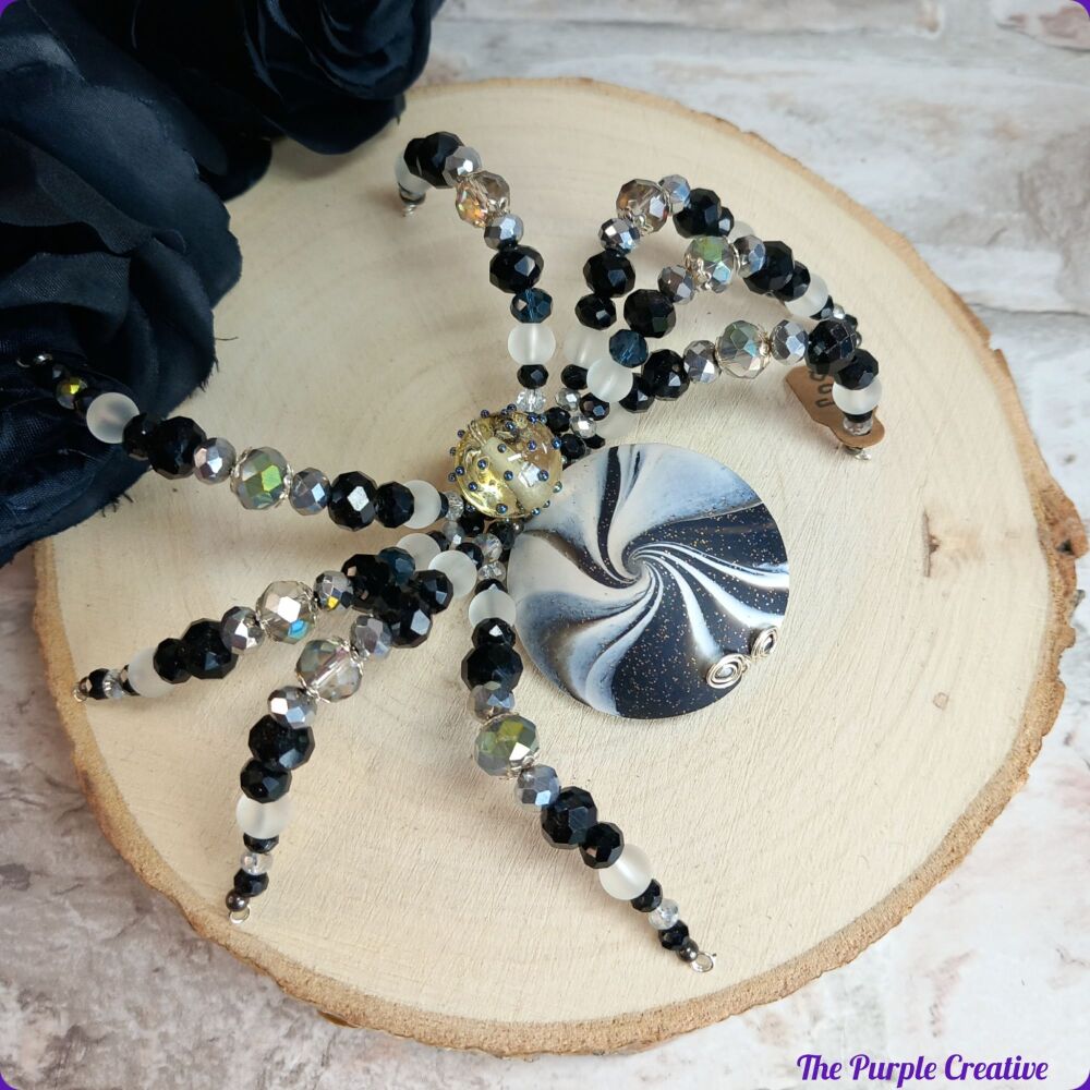 Beaded Spider Handmade Gift Arachnid Halloween