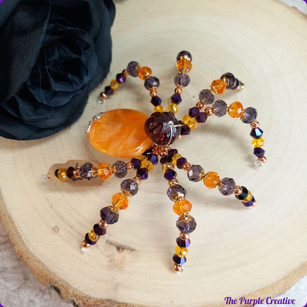 Beaded Spider Arachnid Handmade Gift Halloween