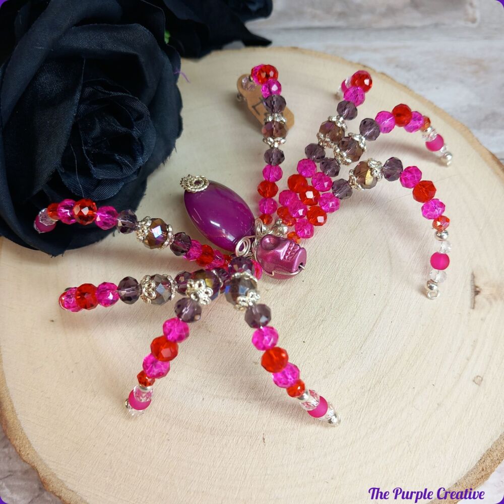 Beaded Spider Arachnid Handmade Halloween Gift