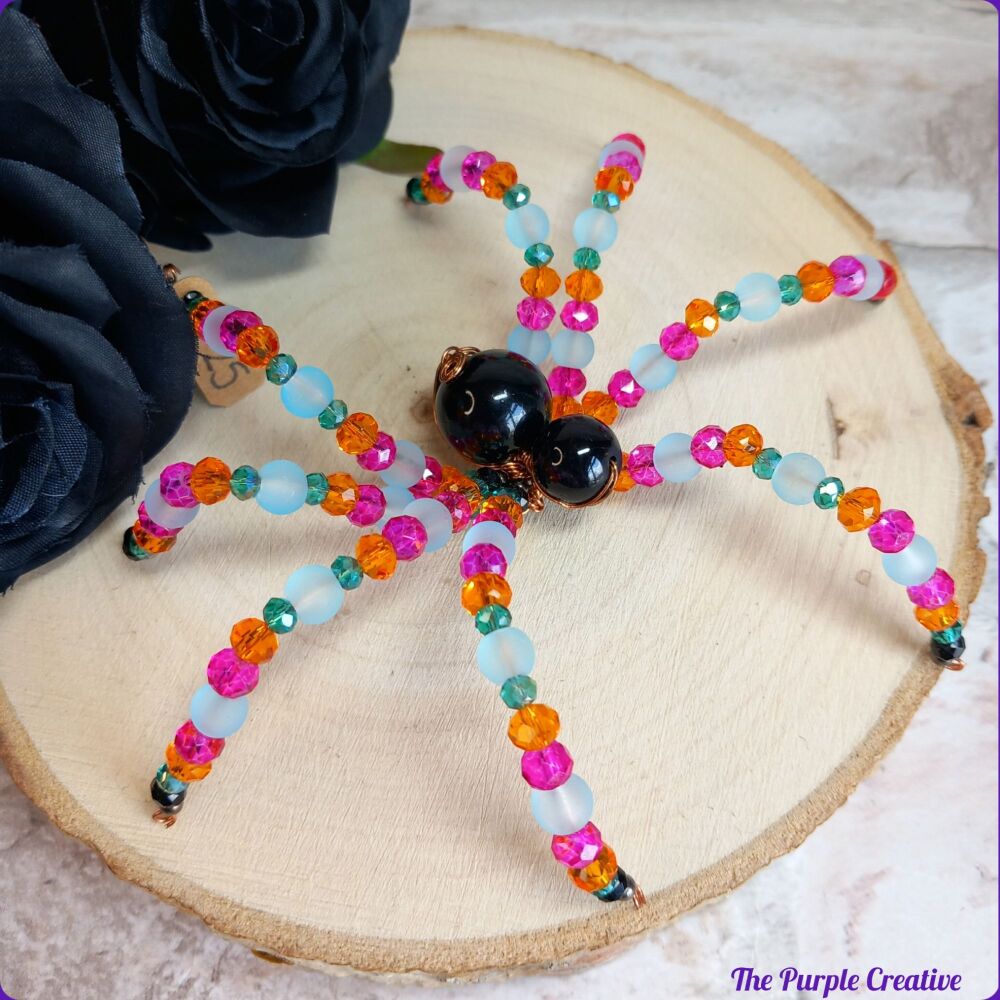 Beaded Spider Arachnid Handmade Halloween Gift