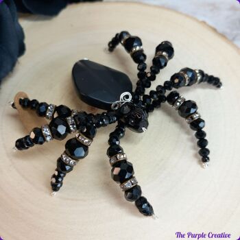 Beaded Spider Handmade Halloween Arachnid Gift