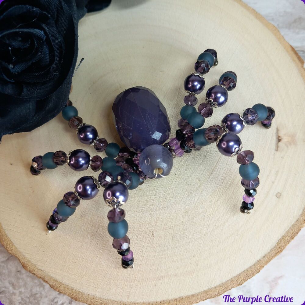 Beaded Spider Handmade Arachnid Halloween Gift
