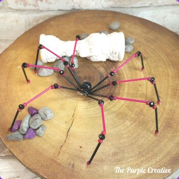 Beaded Spider Hnadmade Halloween Gift Wall Mounted Home Decor