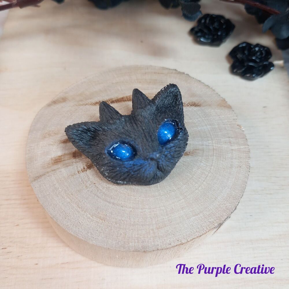 Demon Kitty Brooch Cat Costume Jewellery Goth Gift