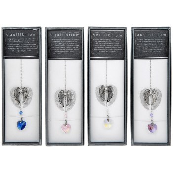 Equilibrium angel wings crystal suncatcher boxed