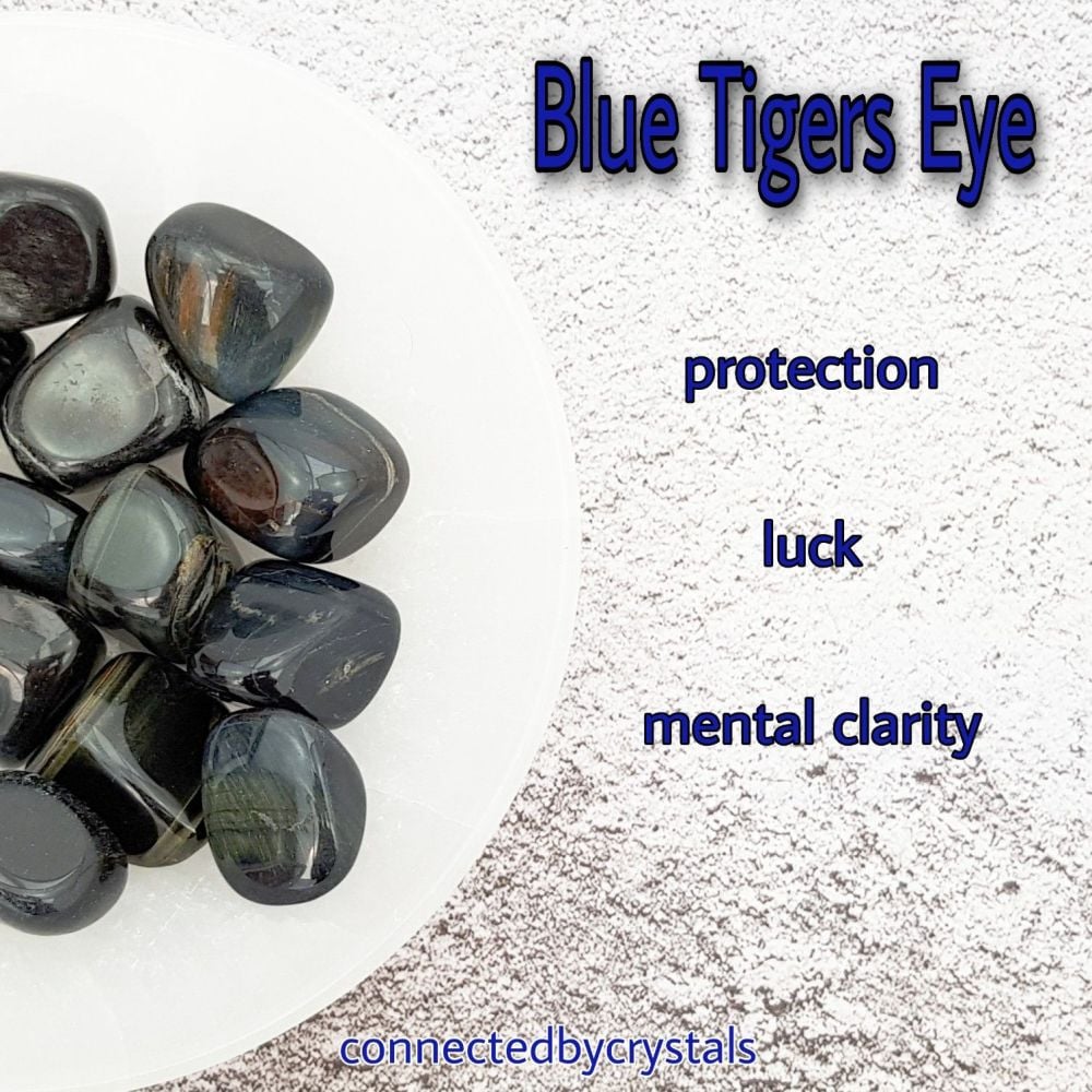 Blue Tigers Eye - Courage