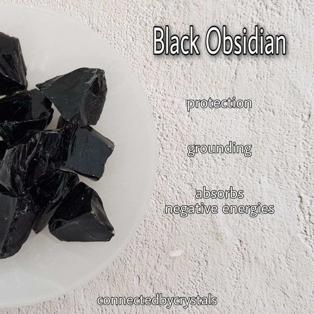 Black Obsidian Rough - Protection