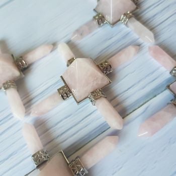 Rose Quartz 4 Point Energy Generator