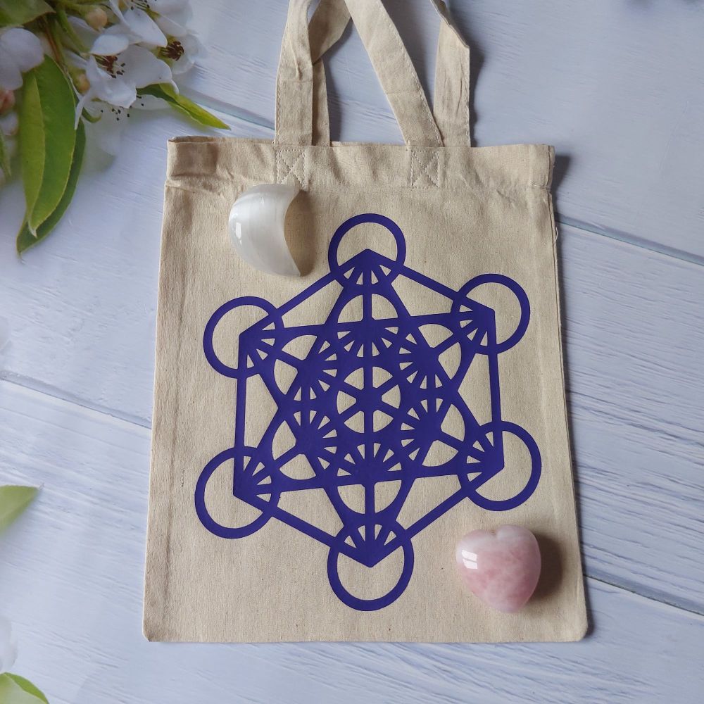 Crystal Grid Canvas Bag