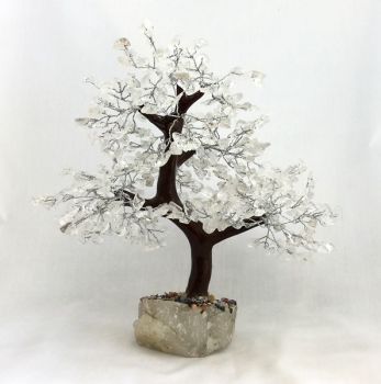 Clear Quartz Gemstone Tree with 500 gems