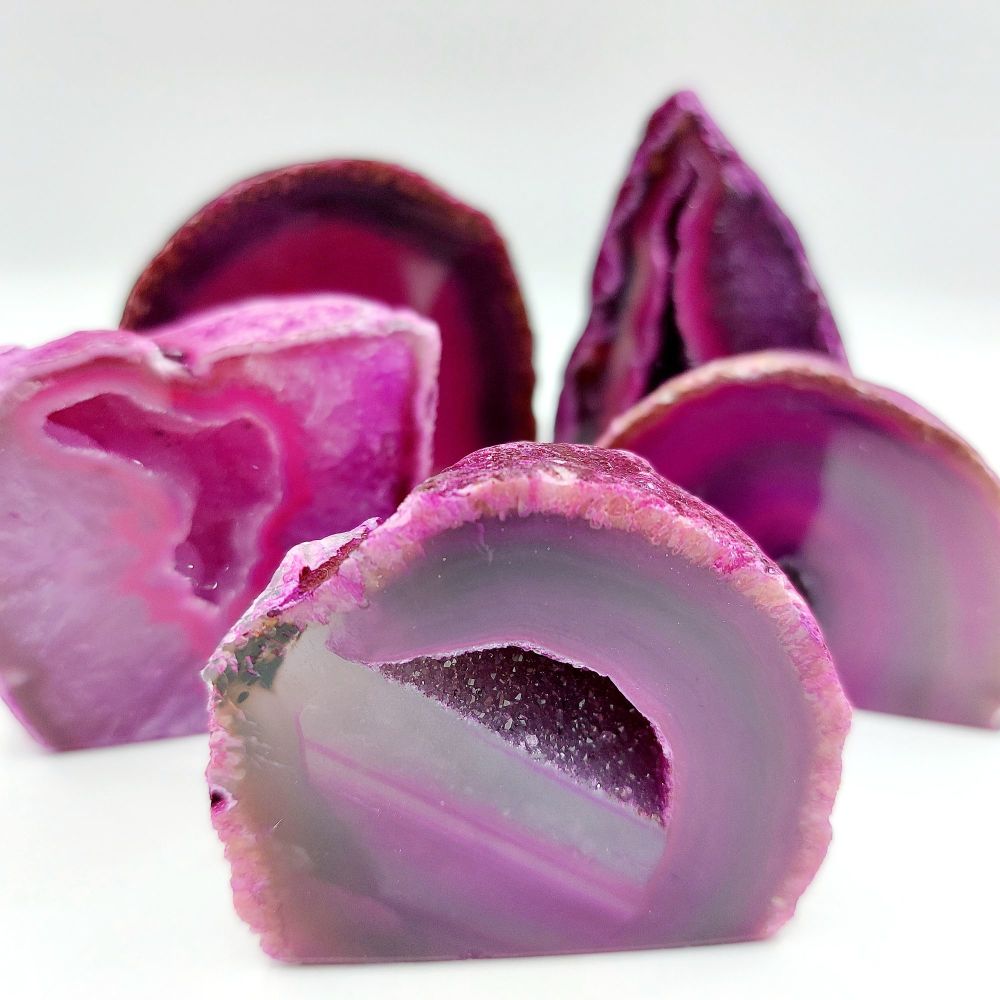 Pink Agate Geode