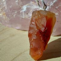 Carnelian Rough Pendulum