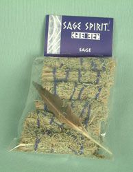 Tiny Sage Smudge 6 Sticks  Plus Feather