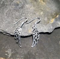 Silver Angel Wing Earrings
