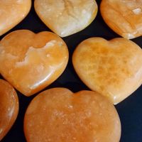 Orange Calcite Heart - Self Confidence