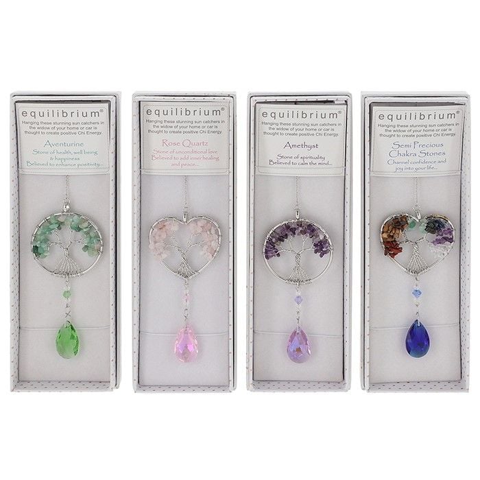 Tree of Life Gemstone suncatcher Equilibrium Boxed