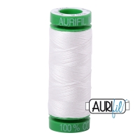 Aurifil Thread 2021 - Natural White 40WT (Small Green Spool 150m)