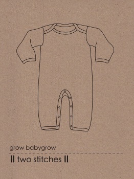 Two-Stitches Grow Baby Grow Pattern