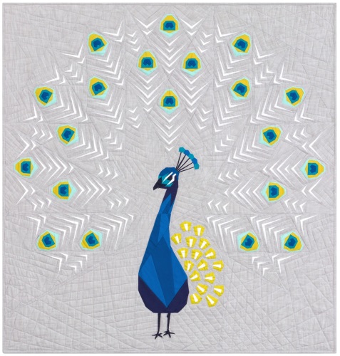 Violet Craft - The Peacock Abstractions Quilt Pattern.