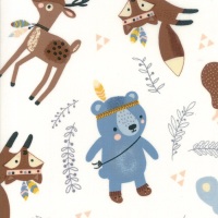Wild and Free by Abi Hall for Moda - Woodland Critters - Cloud