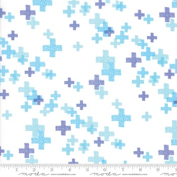 Modern Backgrounds Colorbox - Geometric Pluses (White Periwinkle) 1644 13