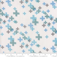 Modern Backgrounds Colorbox - Geometric Pluses (Fog Teal) 1644 15