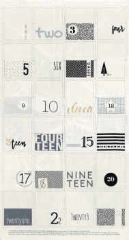 White Christmas by Zen Chic for Moda - Christmas Countdown Calendar