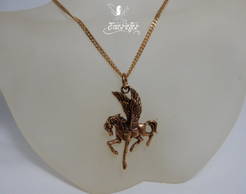 Bronze Pegasus Necklace