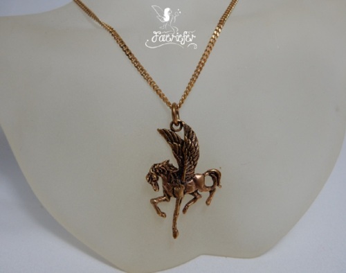 Bronze Pegasus Necklace