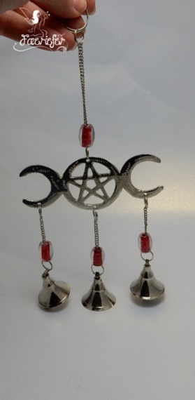 Triple Moon Wiccan hanging charm