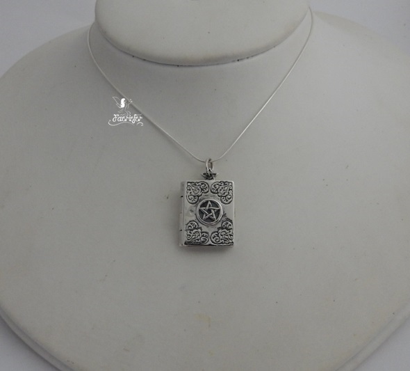 Master Grimoire Book of Shadows Locket necklace