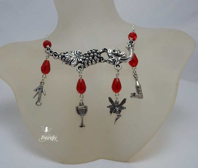 Tipsy The Wine Fairy necklace