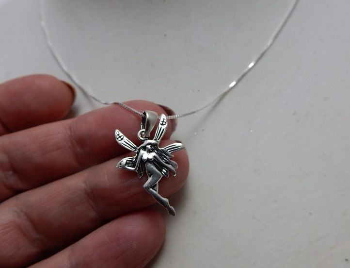 Silver Fairy Necklace lightweight
