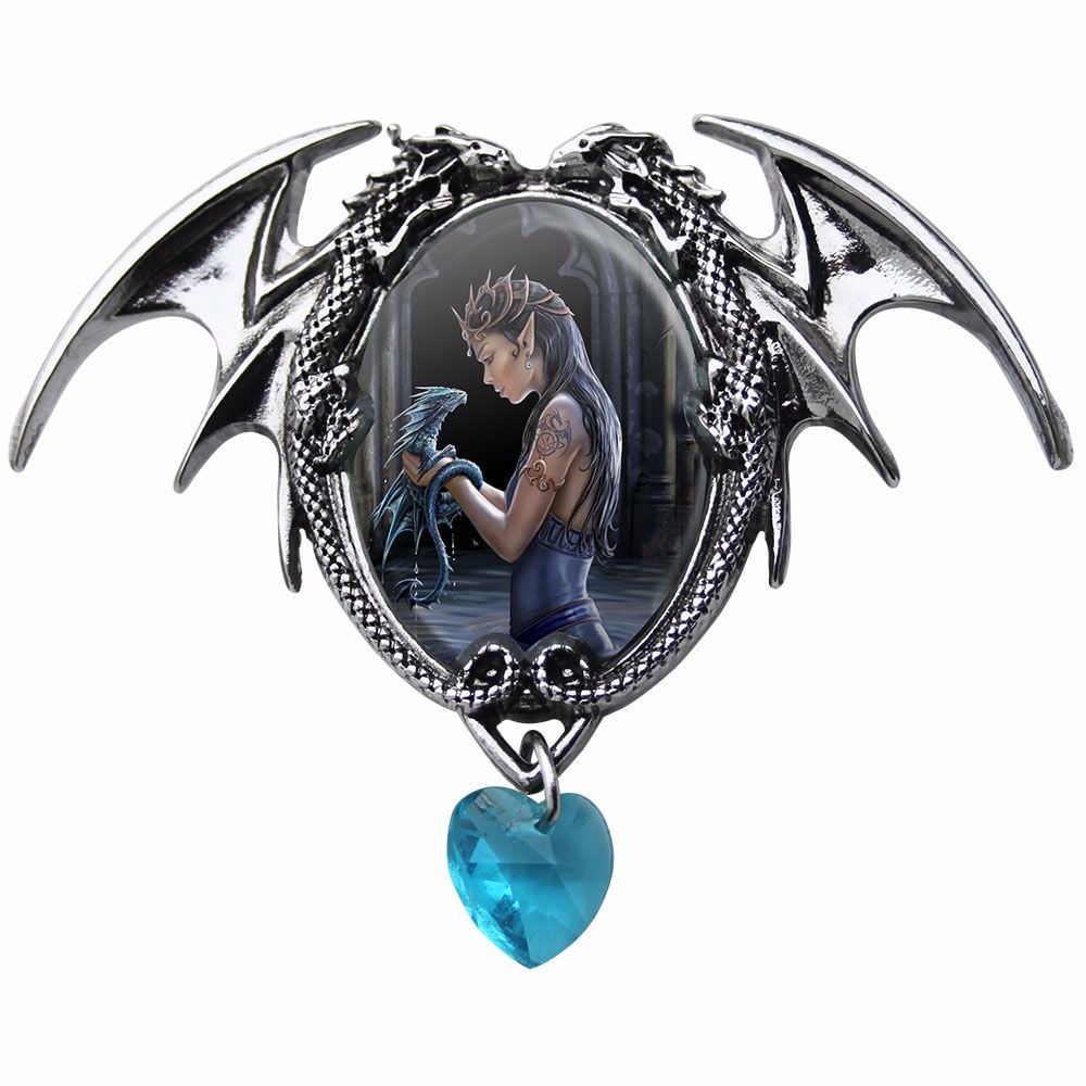 Anne Stokes Necklace Water Dragon