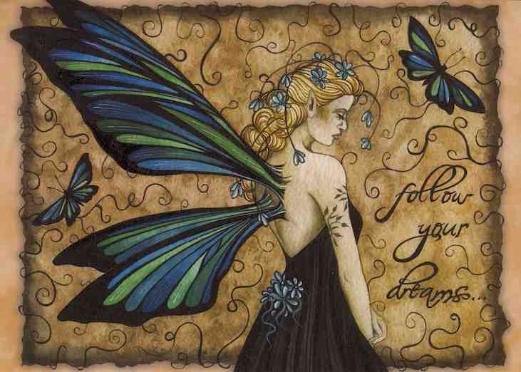 Jessica Galbreth Follow Your Dreams Greetings Card