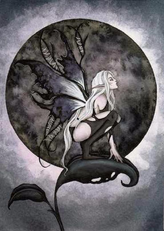 Amy Brown A Dark Moon Greetings Card