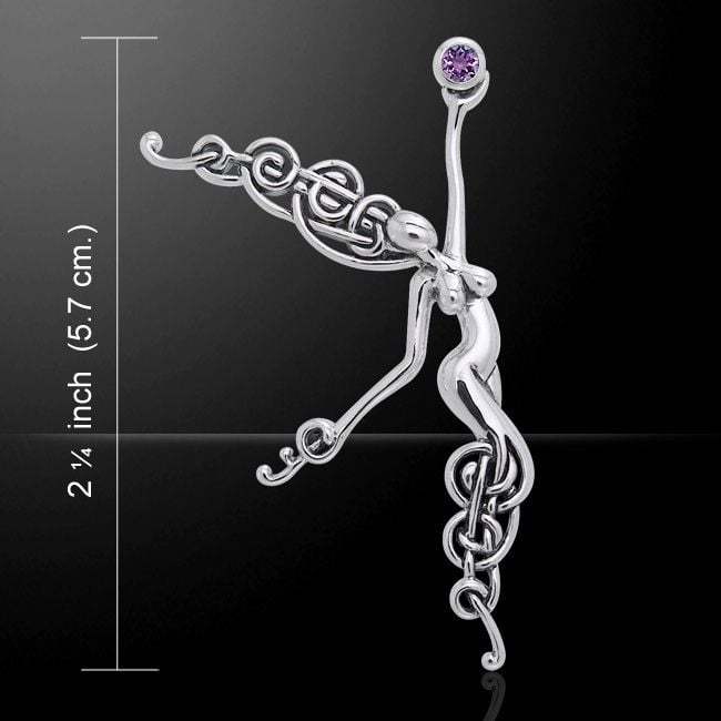 Angel Of The Phoenix Sterling Silver Pendant