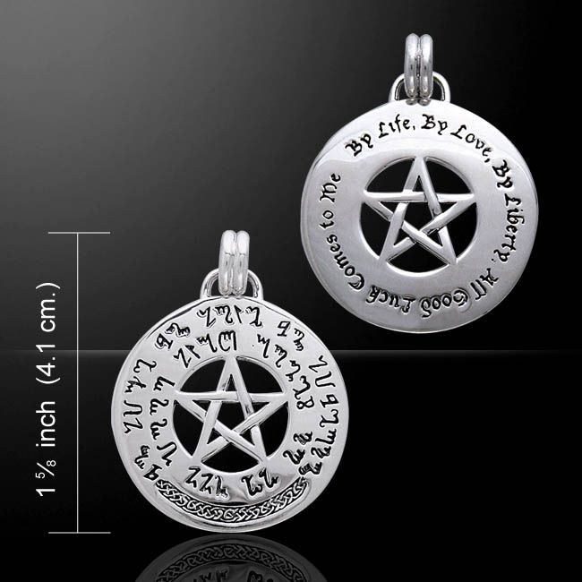 Luck Spell Pentagram sterling silver