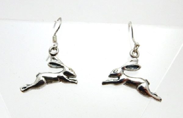 Leaping Hare drop Earrings