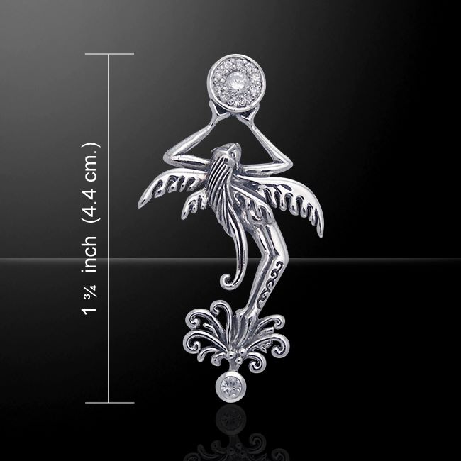Fairy Flower Sterling Silver Pendant