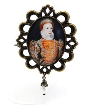 Queen Elizabeth 1st Brooch or Necklace - Darnley Portrait