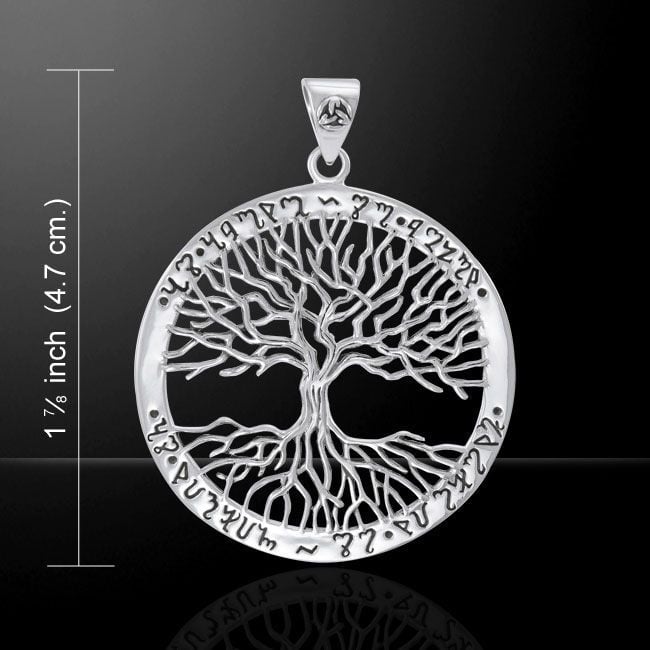 Theban Tree of Life sterling silver Pendant by Mickie Mueller Peter Stone .