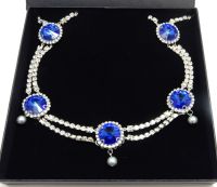 Diamante Royal Blue Crystal necklace