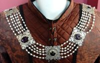 Lord Chain Of Office Silver and royal purple with Pearls