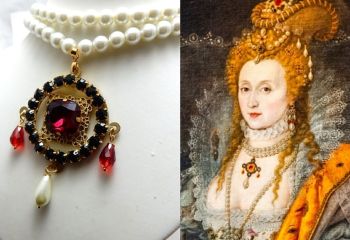 Elizabeth 1st replica necklace - The Rainbow Portrait