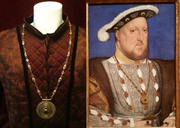 King Henry VIII Medallion necklace - Holbein portrait replica